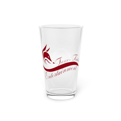 Foxx-Fatale Pint Glass ( Maroon)