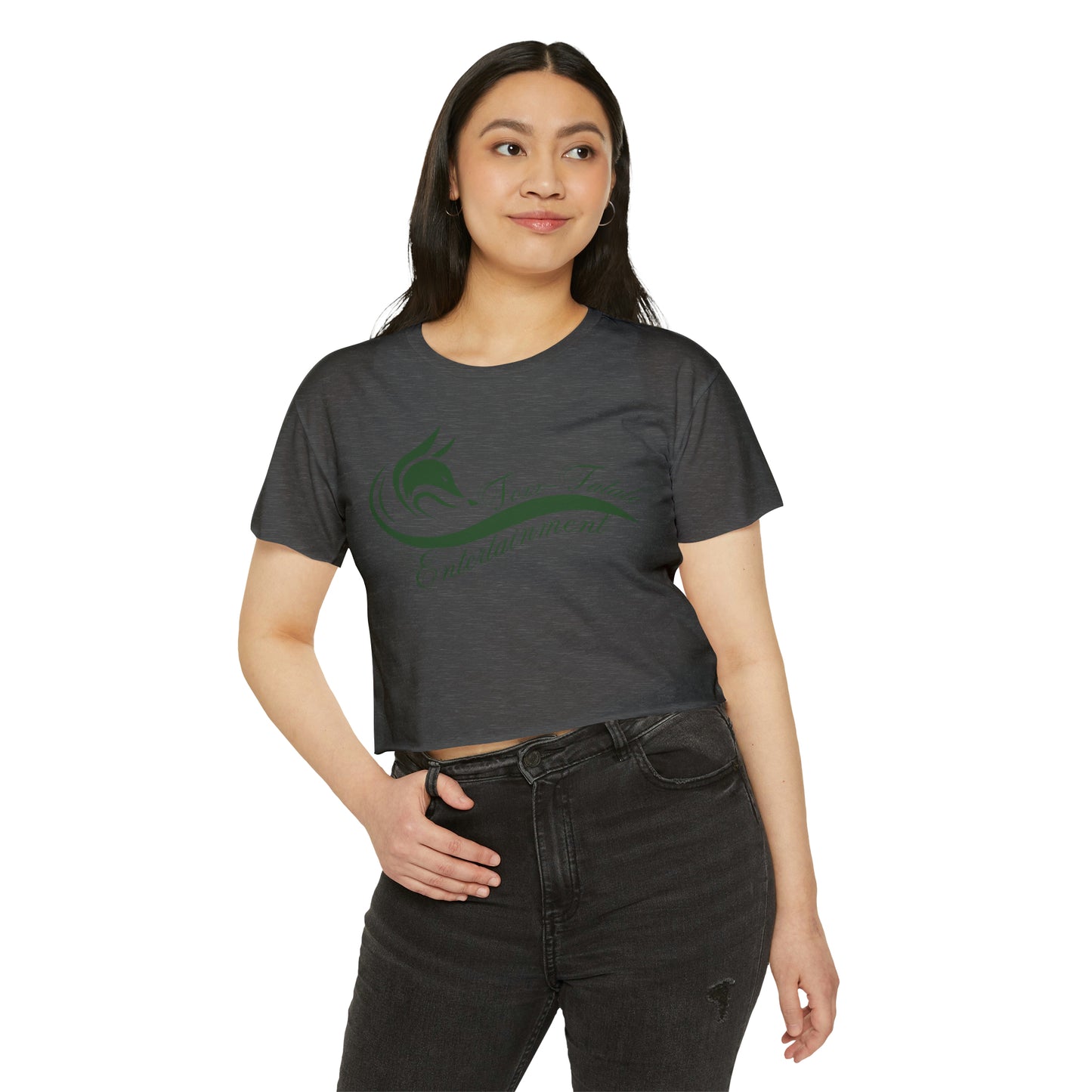 Foxx-Fatale Crop Tee (Green)