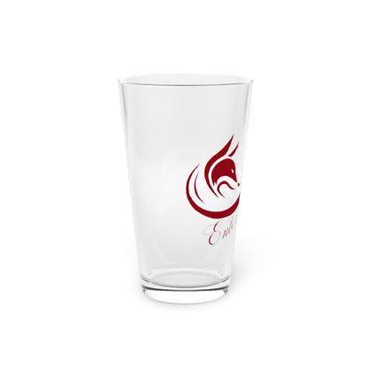 Foxx-Fatale Pint Glass ( Maroon)