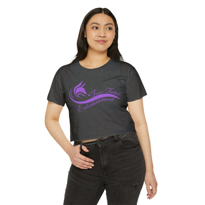 Foxx-Fatale Crop Tee (Purple)