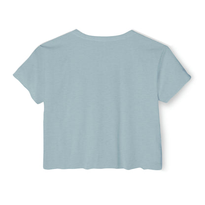 Foxx-Fatale Crop Tee (Blue